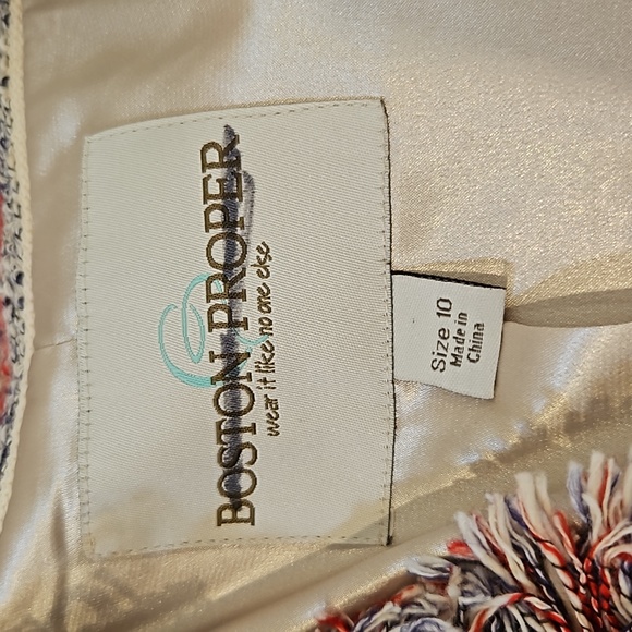 Boston Proper Suit Coat SZ 10 - Picture 6 of 7